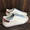 İtalya Marka Sneaker Super Star Kadın Ayakkabı Leopar Baskı Pembe-Gold Glitter Klasik Beyaz Yapmak Kirli Tasarım Mju