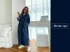 Abito denim da donna abbigliamento primaverile manica a manica a girare jeans abiti da donna sciolti indossano abiti da abito di denim