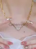 Pendant Necklaces High grade diamond inlaid gold heart shaped magnetic attraction love necklace for female niche design versatile temperament collarbone chain ne