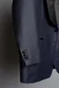 Herrenanzüge Anzug 2 Stück Blazer Black Hosen ein Knopf schiere Revers -Geschäftsarbeit Schleiche Passform formelles Hochzeitsbräutigam Kostüm Homme