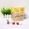 Yemek takımı setleri 10 adet patlamış mısır kovası tutucu kase çocuk kupası atıştırmalık kutusu film gece yeniden kullanılabilir pp çocuk