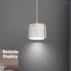 Kolye lambaları Nordic Tek Kafa Led Işık Modern Ev Dekorasyon Salon Zehirli Moda Yatak Odası Başucu Lamba Tavan Luminaria