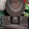 Necklace Earrings Set 4-piece Of Women's Jewelry All Discounts Wedding Necklaces And Elegant Bride's