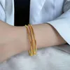 Образцы персонализированная сеть Red Ins Third Life Bracelet Gold Luxury Design Fashion Bangles For Women Pulseras