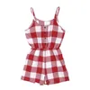 Familjmatchande kläder Mother Daughter Family Matchande kläder Kläder Plaid Förälder-Child Dress Baby Girls Mom Romper Fashion Summer Women Kids Come