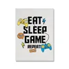 新しいEat Sleep Video Gamesポスターとプリントウォールアートゲームマシンキャンバスペインティングプリントキッズボーイズルームの家の装飾WO6のための写真