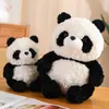 Nadziewane pluszowe zwierzęta 25-70 cm nadziewane miękkie pandę pluszowe zabawki śliczne królicze futra gigantyczne pandę Plushie poduszka śpiąca lalki dla dzieci prezenty dla dzieci