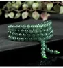 Kedjor äkta myanmar jadeite klass a burma jade flerskikt tassel charm armband män kvinnor fina smycken tur amulet jades armband