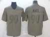 Mann 90 TJ Watt Football Trikot Göttin Bindestrich