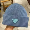 Ball Caps Top Designer Luxury Hat Korean Fashion Inverted Triangle Knitted Hat Casual Versatile Woolen Men's Cold Va5t