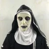 Retail Halloween The Nun Horror Mask Cosplay Valak Scary Latex Masks Full Face Helmet Demon Halloween Party Costume Props Gift