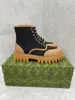 Botas de grife botas de renda botas de alta qualidade homens mulheres botas de couro real meia bota estilo clássico 0808