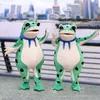 Simbok Children'sMascotFrogコスチュームインフレータブル大人のウォーキングパフォーマンス服ヒキガエルモデル面白い装飾