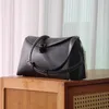 Duffel Bags EOS Brand Tote Women Lychee Grain Cowhide Leather Locking Flap Simple Single Shoulder Crossbody Bag Handbag Clutch Travel