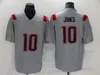 Man Football 10 Mac Jones Jerseys Olive Salute to Service Camo Volte o relógio Bordado de cor de cor de vapor e costura para fãs de esporte vintage respirável alto/bom