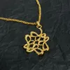 Designer Gold Silver Pendant Necklace Fashion Women's Cleavicle Chain Pendant Gifts Memorial Jewelry