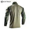 Mens Tracksuits Tactical Military Uniform Combat Camo Russian Army Suits Training Team Airsoft Paintball Shirts Cargo Pants Pads kläder 230811