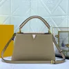 Fashion leather grain handbag Solid color large capacity shoulder bag Multi function wallet card bag mobile phone bag crossbody bag #56409