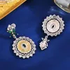 Stud Earrings Antique Hand-woven Pendant In Vintage European And American Lace