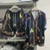 Men's Tracksuits Dark Blue Casablanca Beverage Print Shirt Men Women Hawaiian Shirts Tee 230810