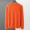 Men's Sweaters Pure wool sweater Men's first line clothing Seamless brushed spring and autumn loose casual cashmere knitted sweater Z230811