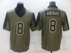 Man Football 4 Dak Prescott Jerseys 7 Trevon Diggs 88 CEEDEE LAMB 8 TROY AIKMAN 20 TONY POLLARD GOLOVE SALUTE PARA AVISO CAMO