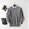 Men's Sweaters Cashmere Cotton Sweater Men Autumn Winter Jersey Jumper Robe Hombre Pull Homme Hiver Pullover Men O-neck Knitted Sweaters 230811