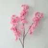 Decorative Flowers 105cm Cherry Blossom Single Artificial Flower Branch For Home Decoration Wedding Party Fake Wall Wreath Accessories