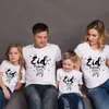 Familie bijpassende outfits Familie bijpassende outfits Katoen Famliy Look Vader Dochter Moeder en Zoon Kindershirts Baby Rompertjes Kleding