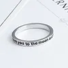 Обручальные кольца Персонализированное гравюрное кольцо для мужчин Женщины на заказ на кузов ювелирные украшения пальцем 230811