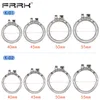 COCKRINGS FRRK K01 K02 K03 K04 Anneaux de pénis métallique pour chasteté Utilise la sangle de serrure intégrée Belt PU 40 mm 45 mm 50 mm 55 mm