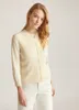 Womens Sweaters Autumn and Winter loro piana White Cashmere Knit Cardigans