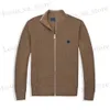 Felpe da uomo maglioni neri cappotto in uscita con zip cardigan pullover khaki grigio designer casual designer mezza cerniera collare piccolo cavallo t230811