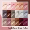 Gel Nail Polish Kit 20Pcs, 18 Colors 8ML Nude Pink Gel Polish Set Silver Glitter Pink Navy Gray With Glossy Top Base Coat, Nails Art Starter Manicure Home DIY Gifts