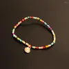 Anklets Pearl Anklet Hawaii Beach Chain Colorful Manual Foot Miss