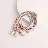 Anklets Simple Fashion Double Layer Colorful Rice Bead Star Shell Anklet For Women Female Charm Foot Jewelry Trend Beach Leg Accessories