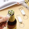 Keychains Lanyards 30/15/5st sublimering Metal Blank Keychains Bottle Opener Key Ring Heat Transfer SubliMation Nyckelringar Anpassade PO 230810