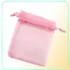 500pcs Kirpik Organza Drawstring Torbaları Takı Partisi Düğün Favor hediye çantaları 7 x 9 cm28 x 35 inç1425734