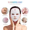 Ansiktsmassager ledmask usb laddning 7 färger pon terapi hudföryngring anti akne rynka borttagning hudvård mask hud ljusning 230810