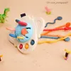 Pull Toys Montessori Pull String Sensor Toy Education Interactive Cartoon Space Pull Activity Toy Denti Plush Baby Z230814