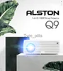 Projectors specialerbjudanden Alston Q9 Full HD 1080P Projector 4K 6500 Lumens Cinema Proyector Beamer HDMI-kompatibel USB AV VGA med present X0811