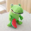 Animaux en peluche en peluche 23cm Crocodile de pastèque Crocodile Polde Toy Cartoon Animaux en peluche Créatif Toys Soft Kids For Girls Home Decor R230811