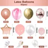 Decoration Pink Rose Gold Balloon Garland Girl 1st Birthday Sweet 16 Decoration Kids Wedding Baby Shower Birthday Balloon