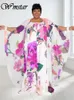 Women's Plus Size Pants Wmstar Dress Set Summer 2023 Slip Floral and Coat Holiday Long Matching Set Wholesale Dropshiping 230811