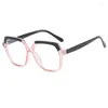 Occhiali da sole Fashion Anti Blue Light Men Frame Pc occhiali da donna vetri quadrati femminile oculare