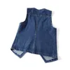 Giubbotti femminili da donna giubbotti di denim a v-scollo femminile primavera estate giacca senza manico