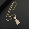 Strängar, Strings Designer New Home Necklace Xiaoxiangfeng Heavy Industry C Brass Material Celebrity Temperament TL2X