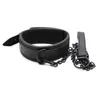 Bondage Bdsm Collar Leather And Iron Chain Link bdsm Slave Collars Women Sex Toys For Couples Adults Restraints 230811