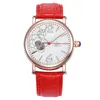 Andra klockor Shenhua Fashion Design Flower Watch Women Mechanical Leather Band Automatiska armbandsur Ladies Reloj Mujer 230811