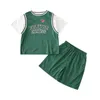 Tenues assorties pour la famille Vêtements de famille maman papa fils fille tenues assorties mère et bébé garçons vêtements d'été costume de basket-ball mignon pour enfants